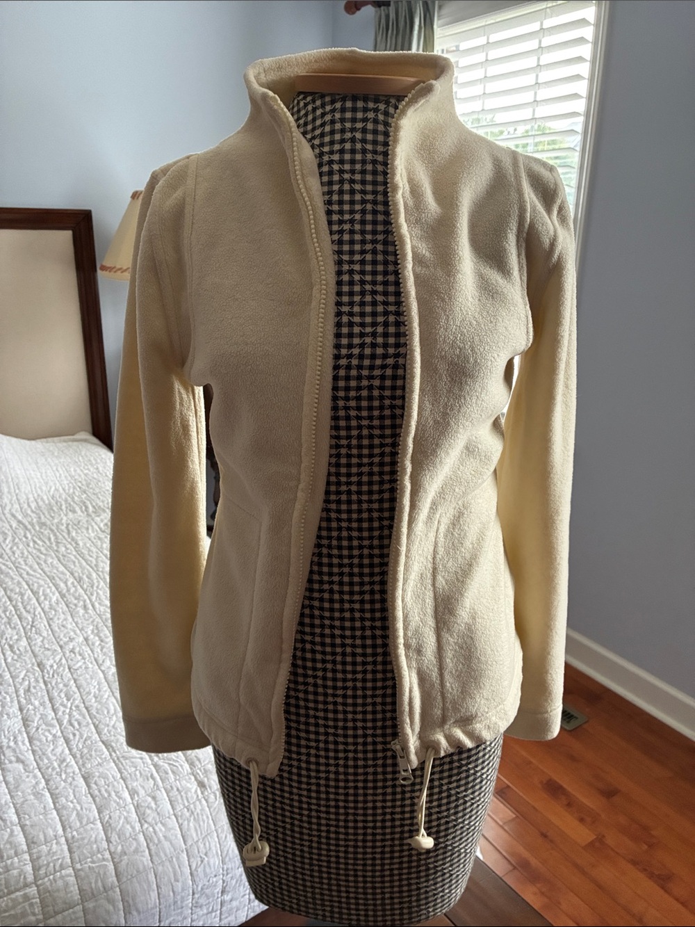Lauren Ralph Lauren Light Cream Teddy Fleece Zip Jacket